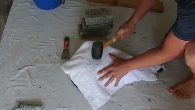 Step 7: Demold With a Mallet - How to Make a Concrete Bowl