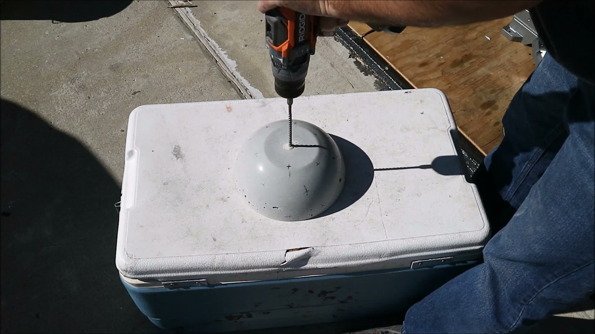 Step 5: Drill the Gem Holes - How to Make Concrete Mushrooms for the Garden