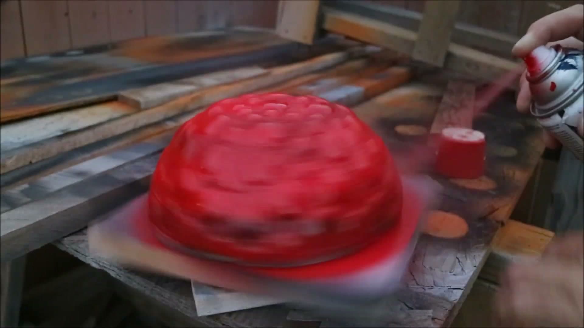 Step 9: Paint It - How to Make Concrete Mushrooms for the Garden