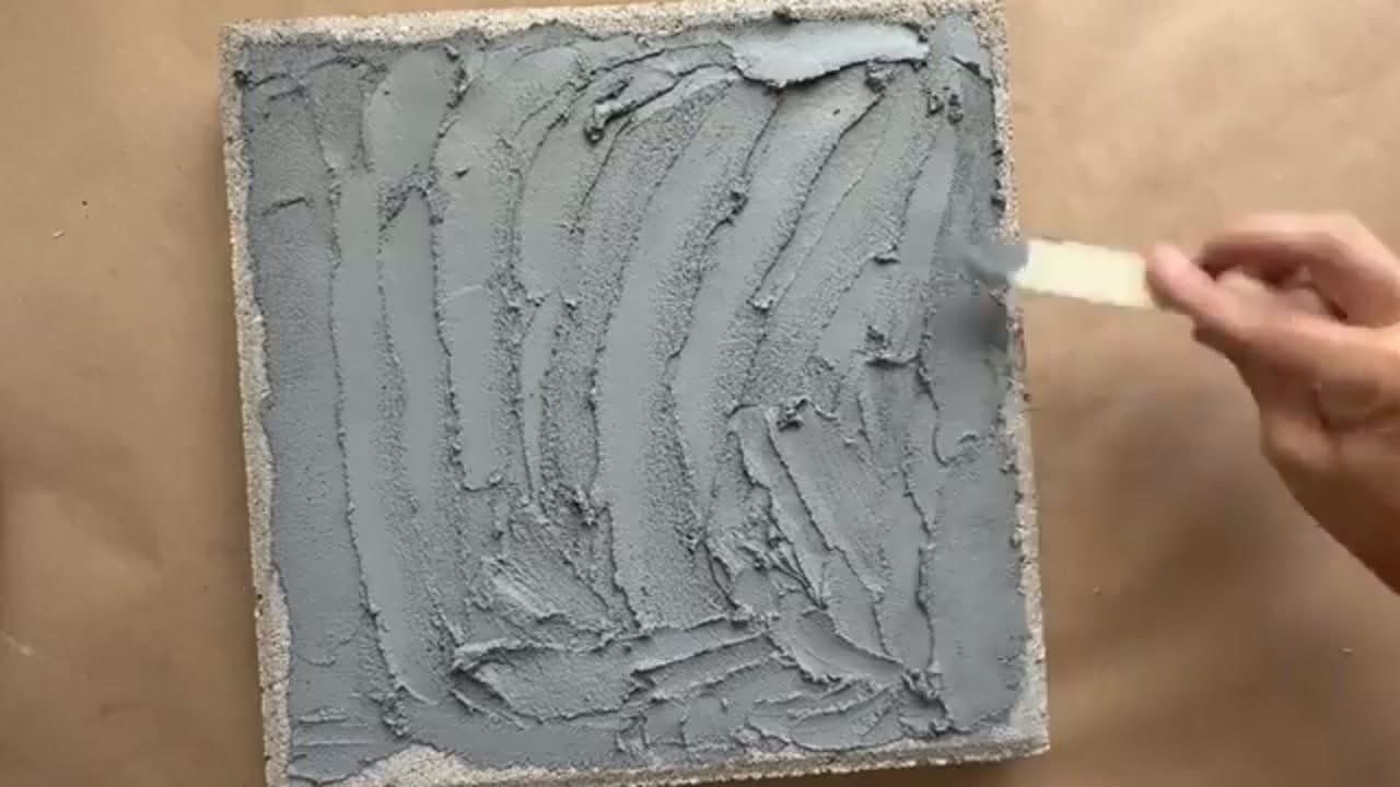 Step 4: Spread the Thin-Set Mortar - How to Make a Mosaic Stepping Stone