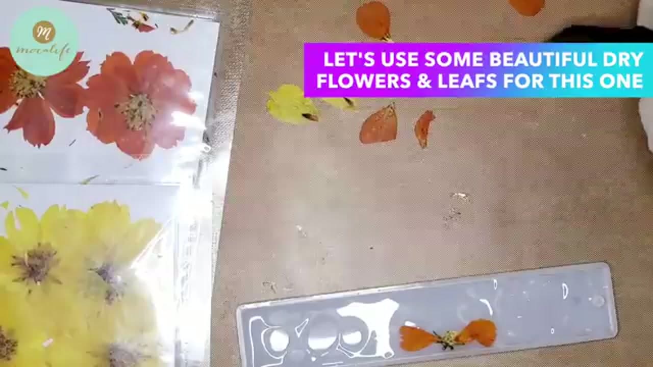 Step 2: Step 2: Arrange Pressed Flowers in the Mold