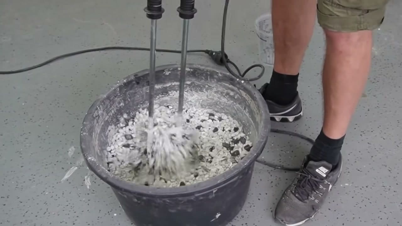 Step 4: Fold In the Aggregate - How to Make Terrazzo