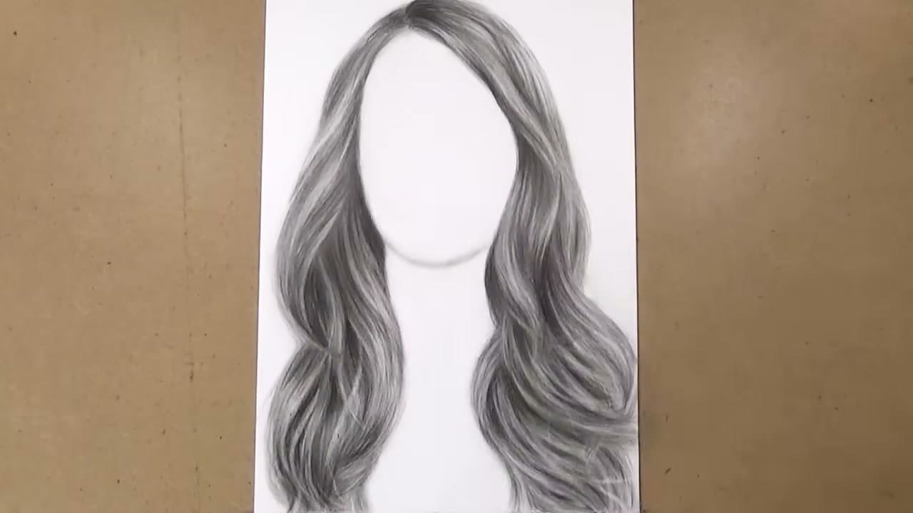 How to Draw Hair - Realistic Graphite Hair in 8 Steps