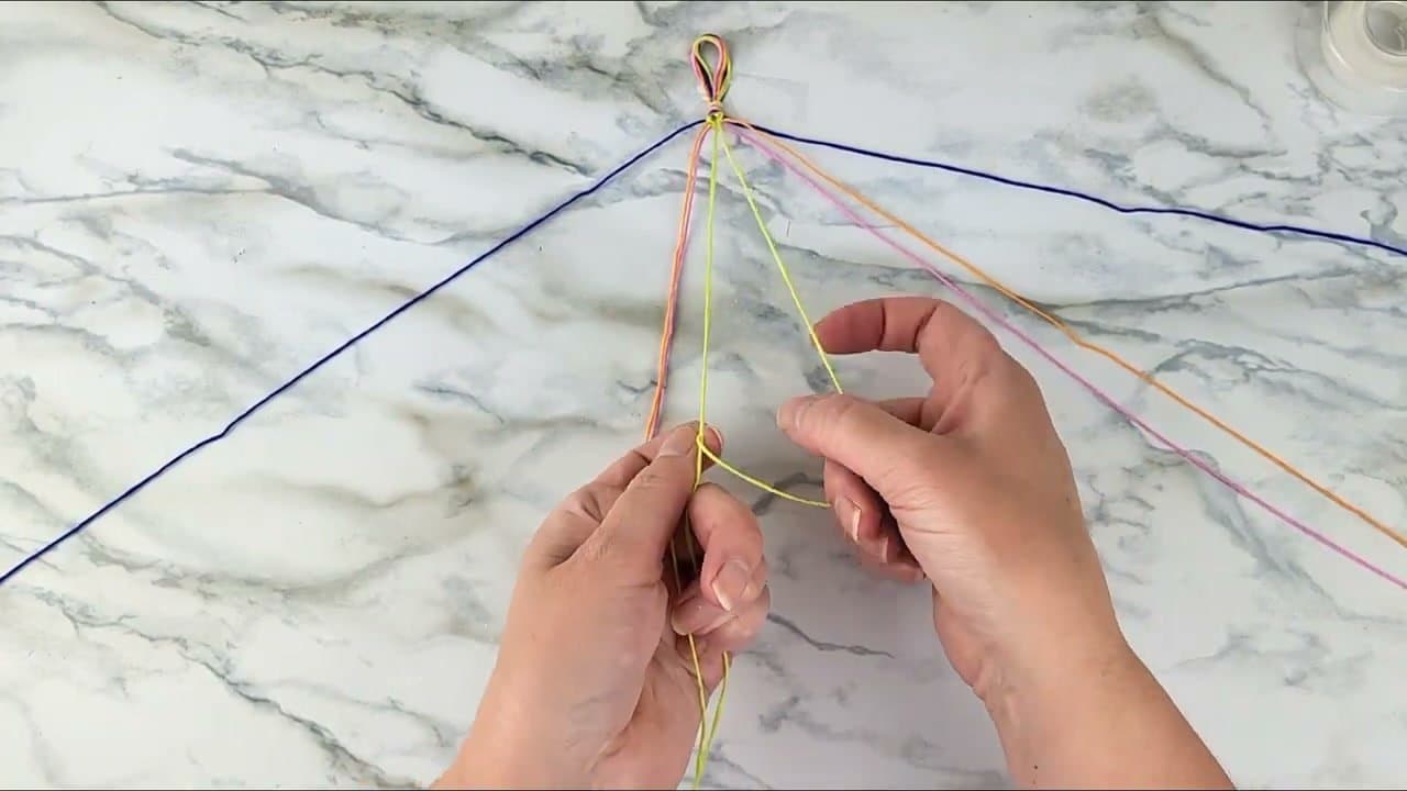 The finished result: How to Make a Chevron Friendship Bracelet: 7 Step Tutorial