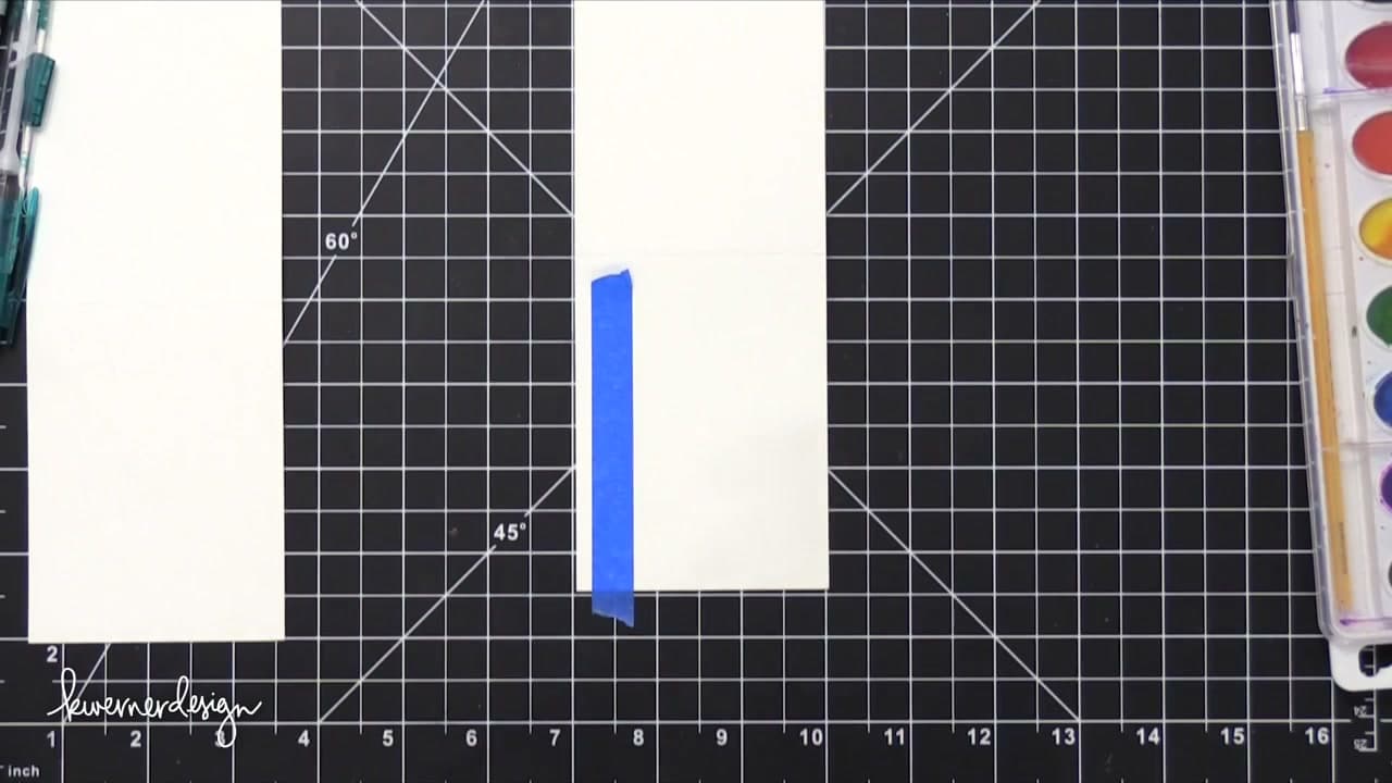 Step 4: Mask the Focal Panel Boundary - How to Make a Card: Beginner's Guide to Handmade Greeting Cards