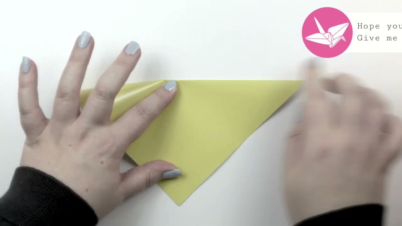 Step 1: Crease the Square in Half and Diagonally