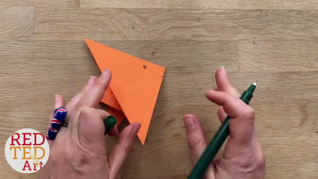 The finished result: How to Make an Origami Fish (Easy for Kids)