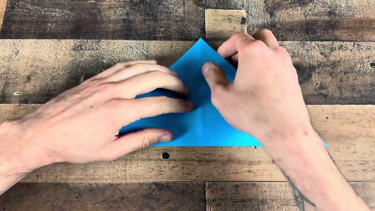 Step 2: Step 2: Crease the Other Diagonal