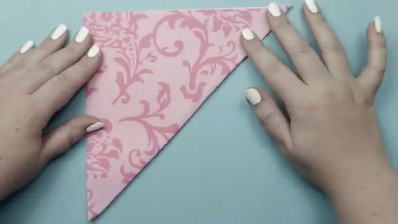 Step 1: Step 1: Fold the Square Into a Triangle