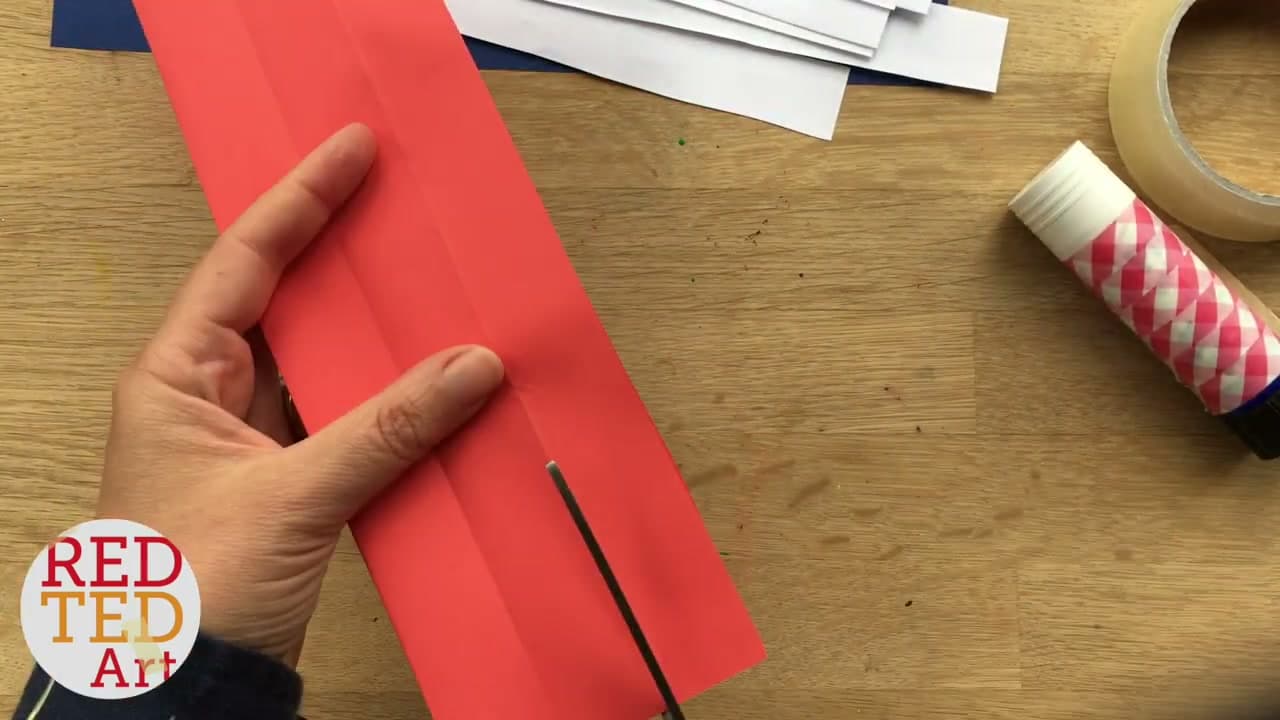 Step 3: Step 3: Cut the Colored Strips