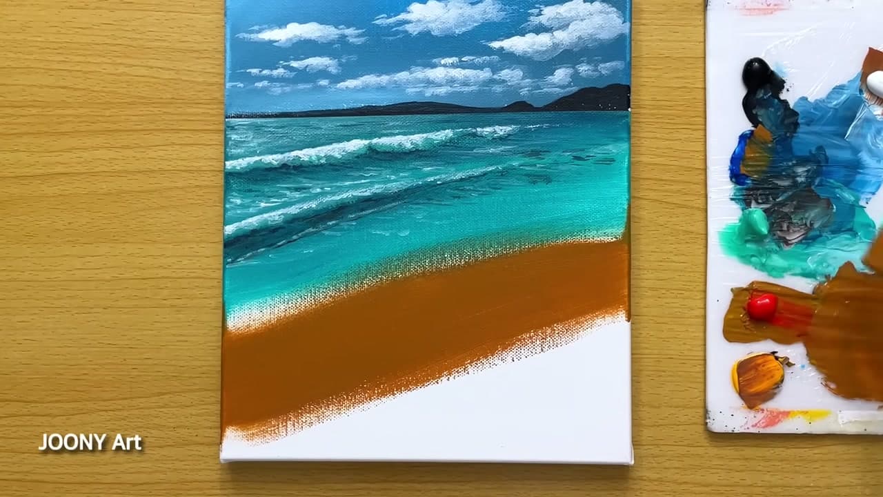 Step 6: Step 6: Paint the Wet Sand