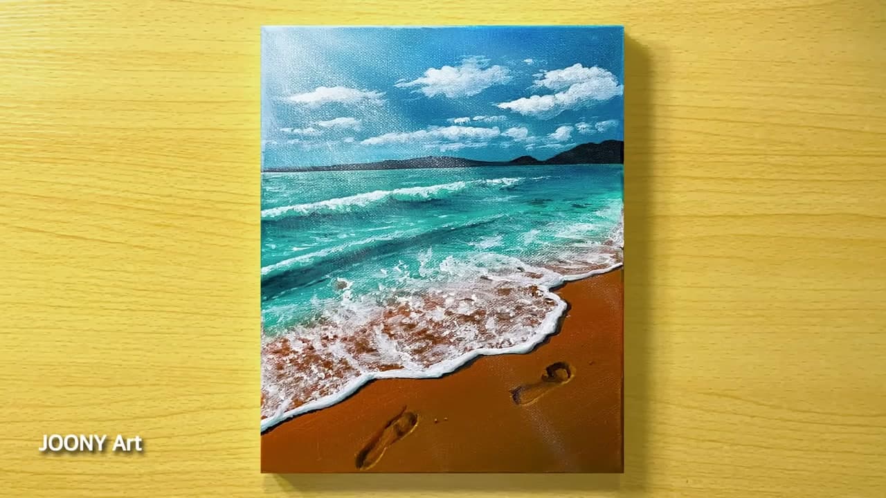 How to Paint a Beach with Acrylics