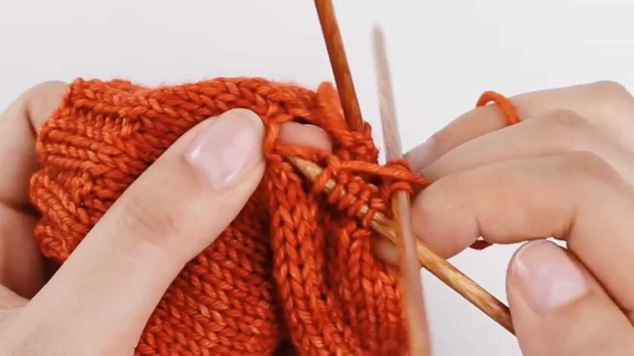 The finished result: How to Knit Fingerless Gloves: Beginner Pattern in 7 Steps