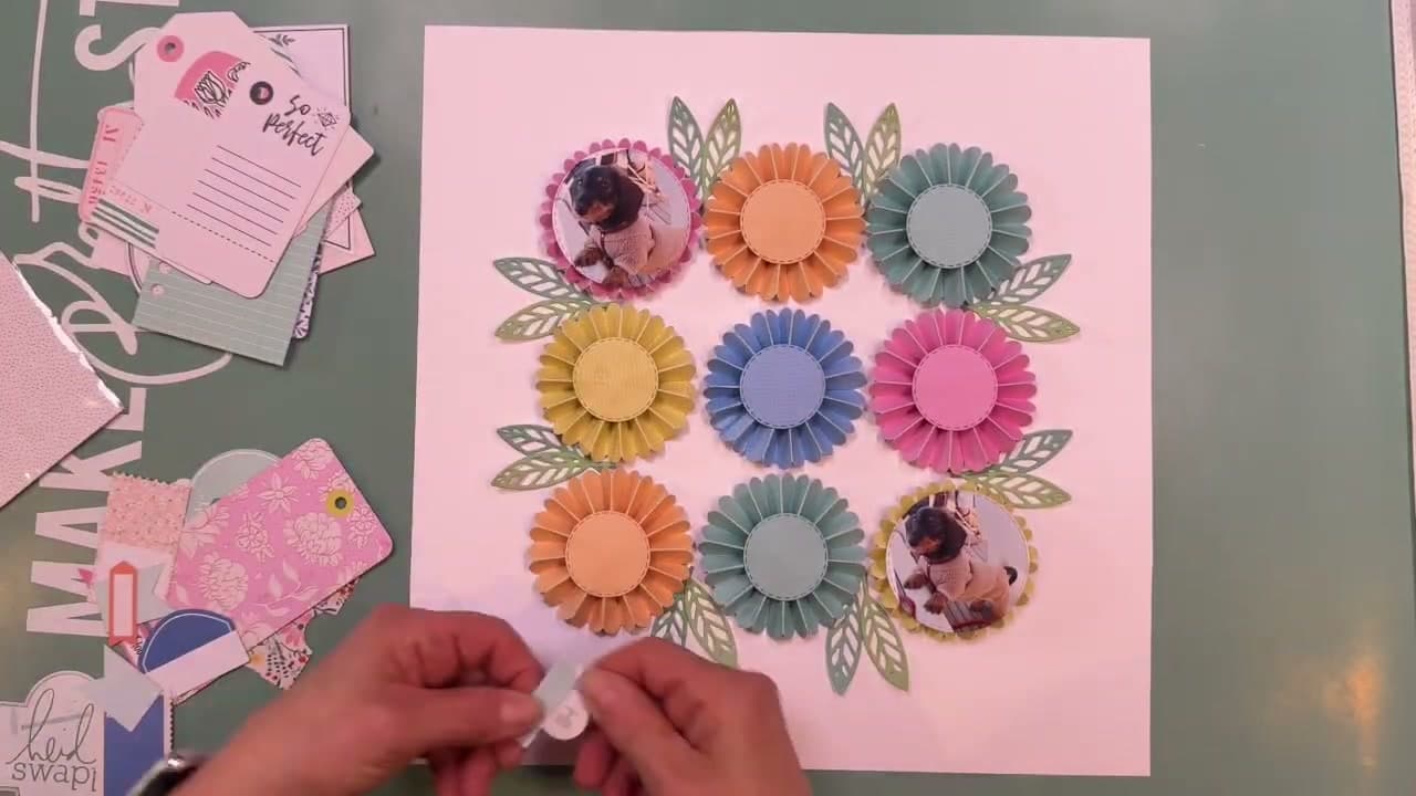 Step 7: Step 7: Mount the Photos as Rosette Centres