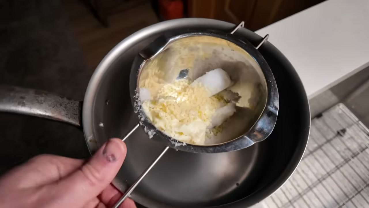 Step 2: Measure Two Tablespoons Each of the Three Solid Fats - How to Make Lip Balm