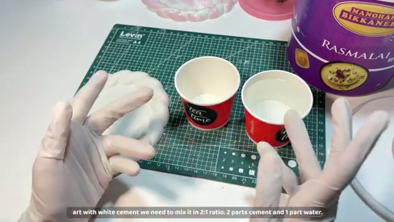 Step 2: Step 2: Measure Two Parts Cement to One Part Water