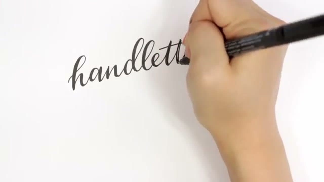 The finished result: How to Do Calligraphy and Hand Lettering for Beginners