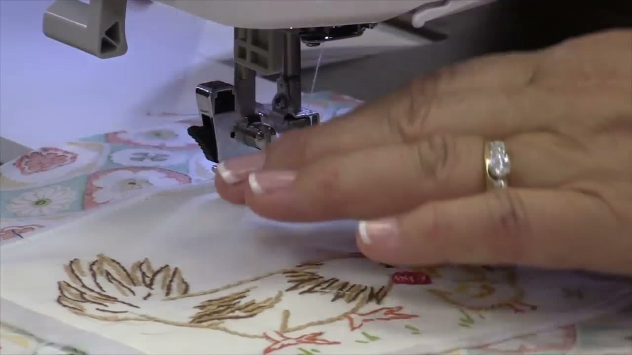 Step 3: Stitch the Block Down to the Background