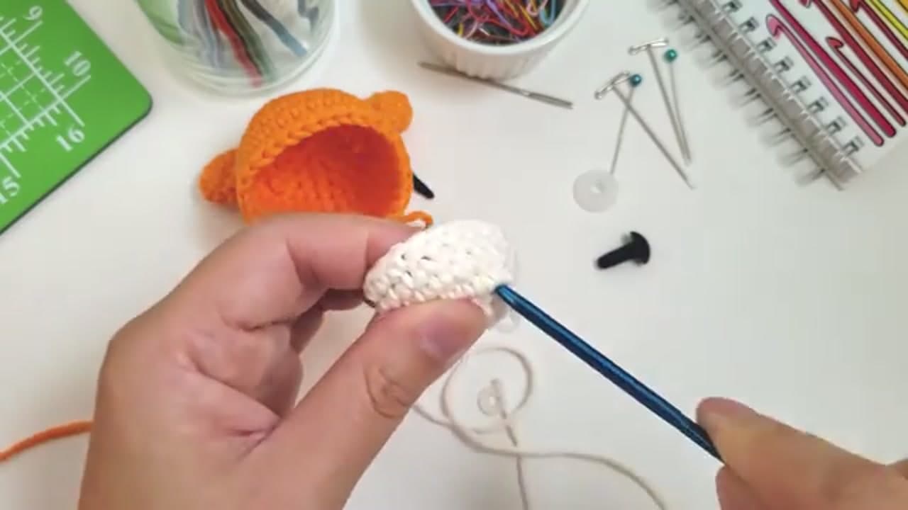 Step 2: Open a Spot for the Post - How to Attach Safety Eyes to Amigurumi