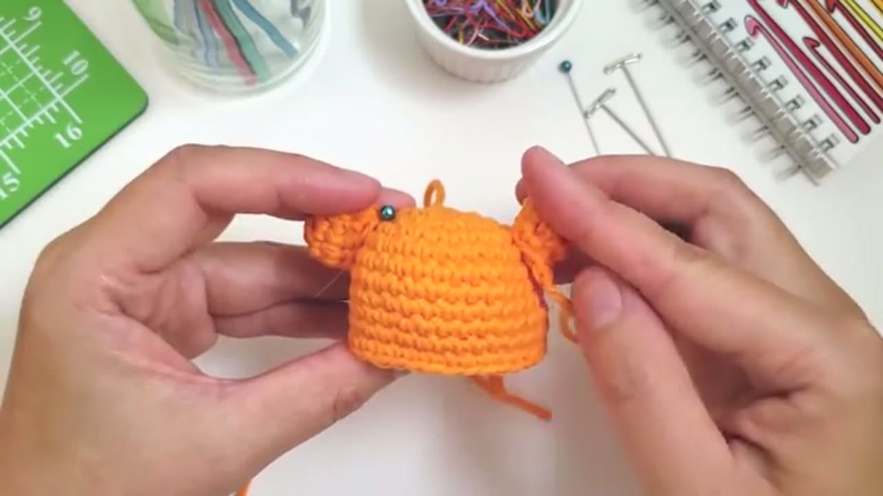 Step 7: Pin the Pieces in Place - How to Attach Safety Eyes to Amigurumi