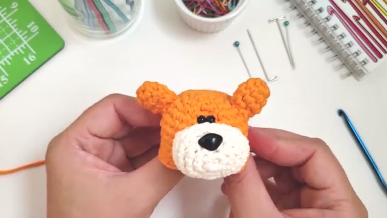 The finished result: How to Attach Safety Eyes to Amigurumi