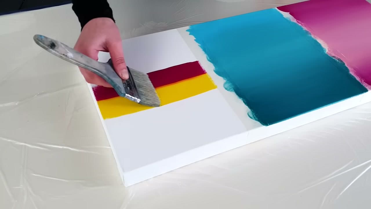 Step 7: Step 7: Load Both Colours on One Brush
