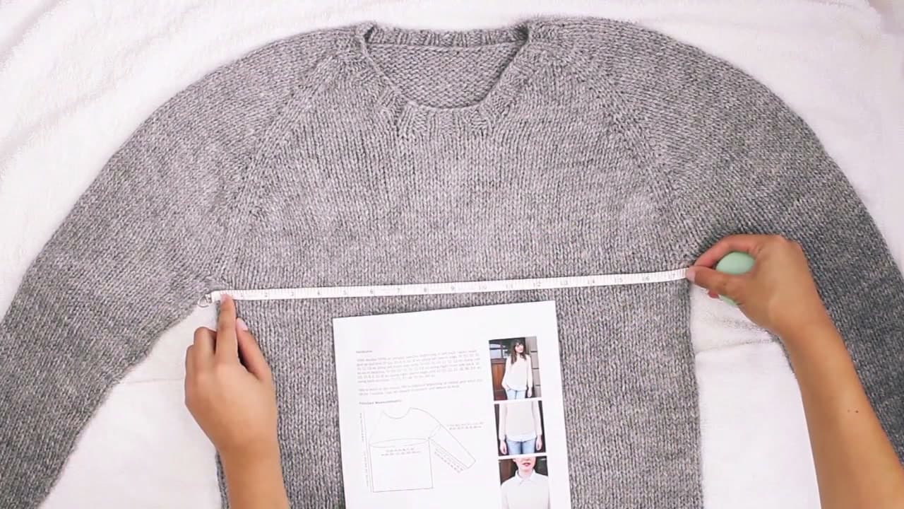 Step 4: Measure Across the Chest From Underarm to Underarm - How to Block Knitting