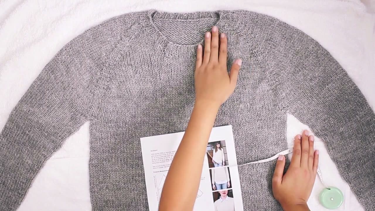 Step 7: Ease the Neckline Into a Smooth Curve - How to Block Knitting