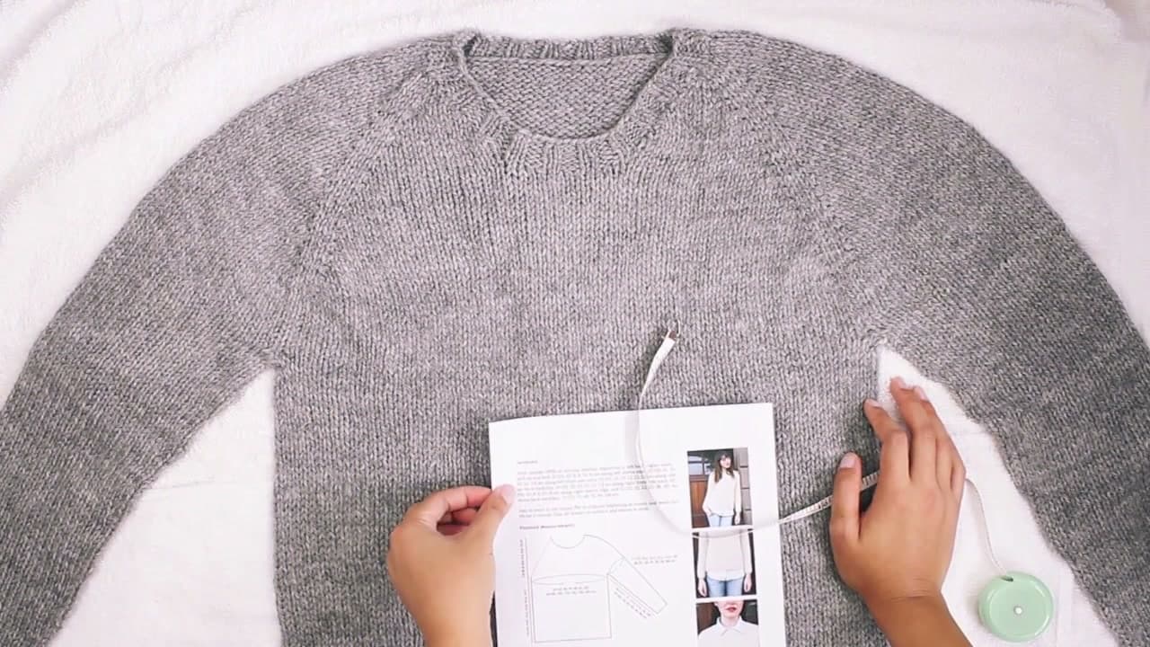 The finished result: How to Block Knitting