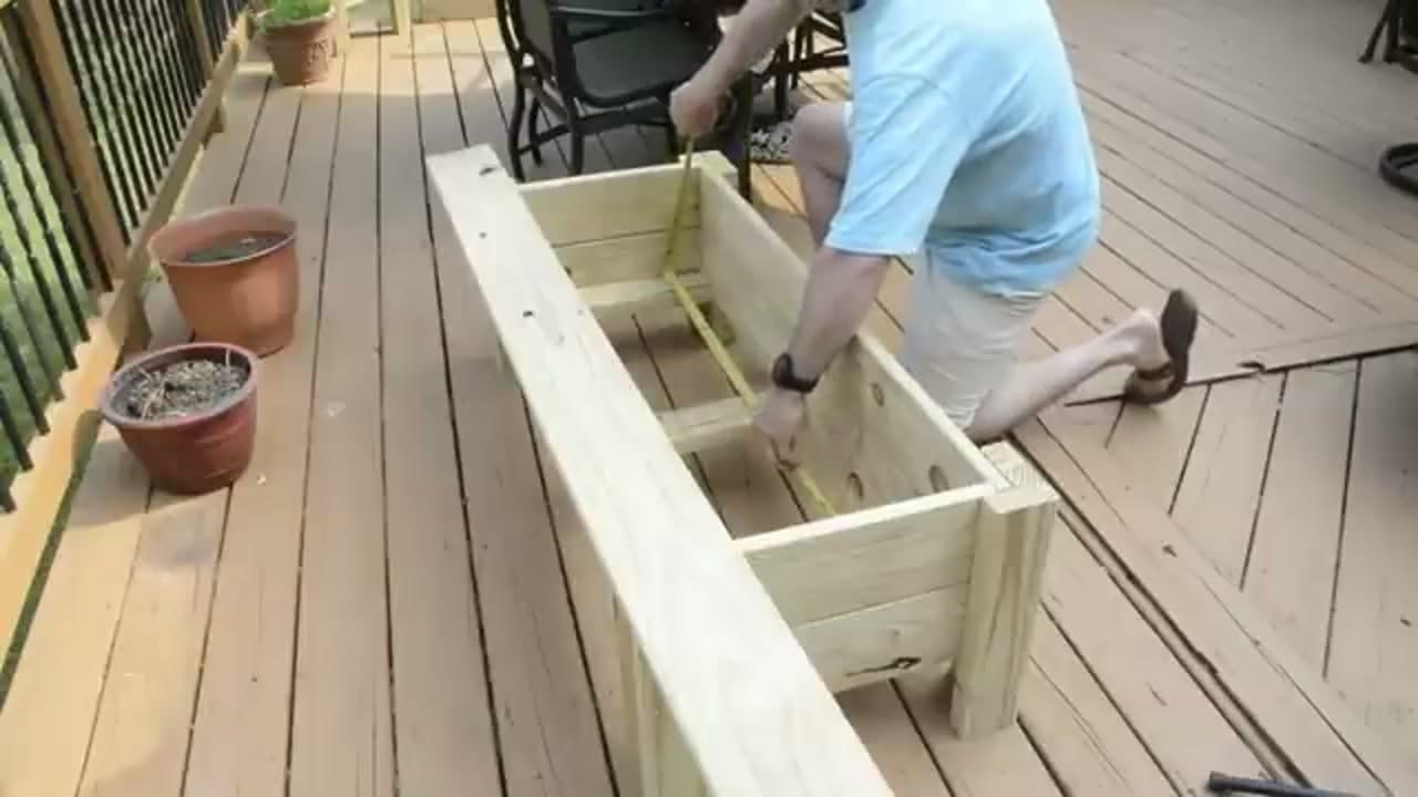 Step 7: Cut and Fit the Bottom Boards - How to Build a Wooden Planter Box (Simple Straight-Cut Build)