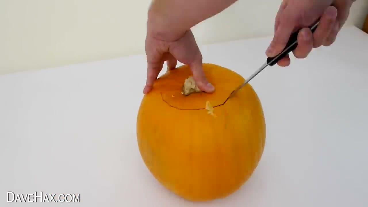 Step 2: Cut the Top Off the Pumpkin