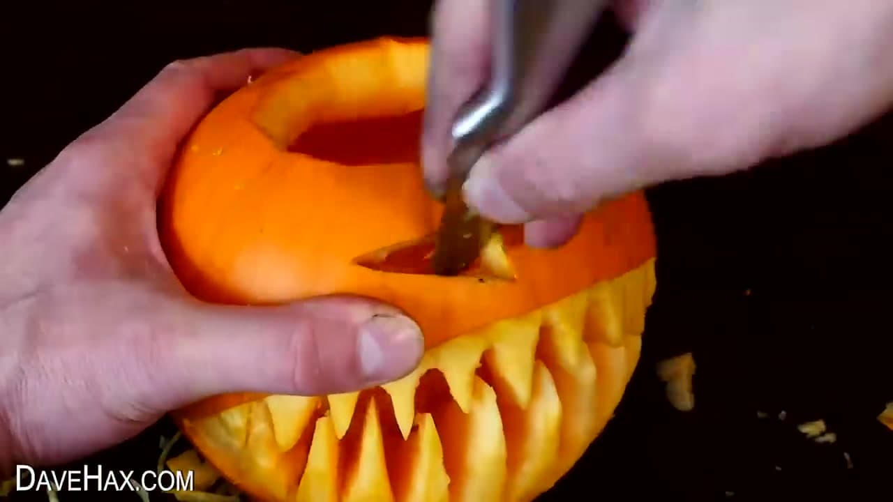 Step 5: Cut Out the Eyes and Nose