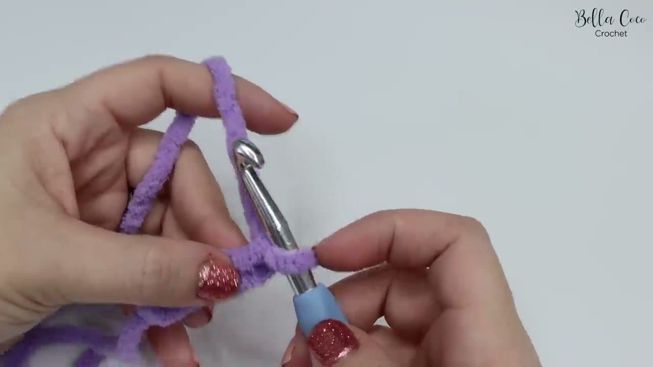 Step 3: Step 3: Chain 55 to start the foundation