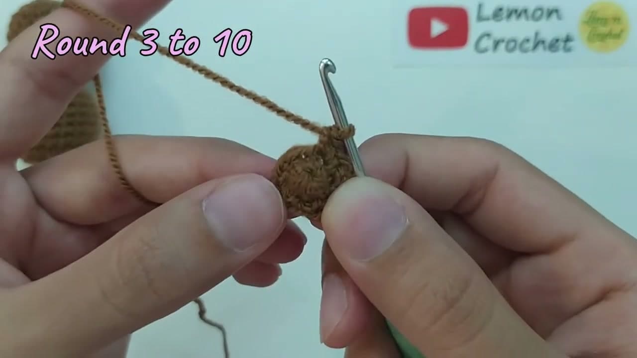 Step 5: Crochet the Four Limbs - How to Crochet a Sloth (Amigurumi Pattern for Beginners)