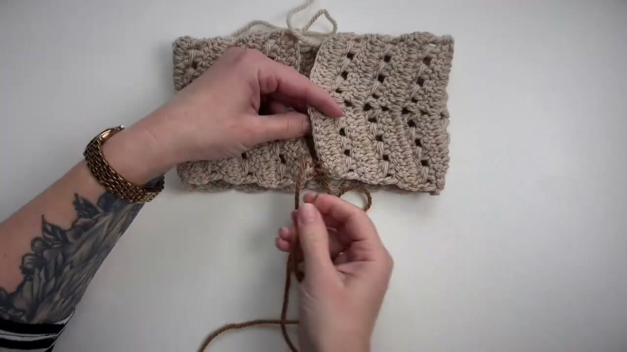 Step 7: Seam the ends with mattress stitch