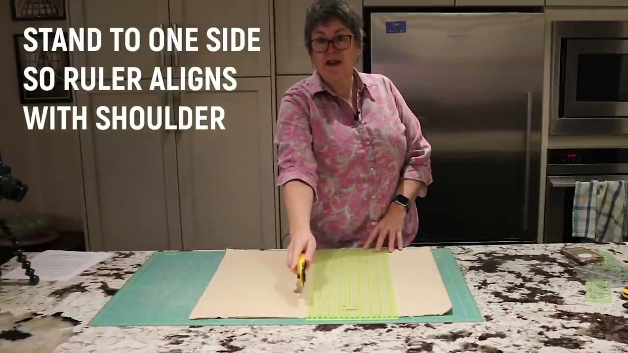 Step 5: Measure and Cut Strips with Your Body Squared to the Ruler