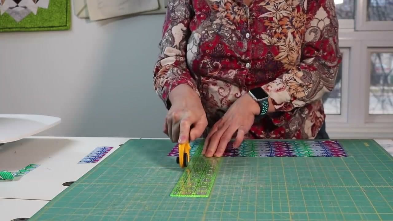 The finished result: How to Cut Quilt Fabric Straight (Rotary Cutter Skills)