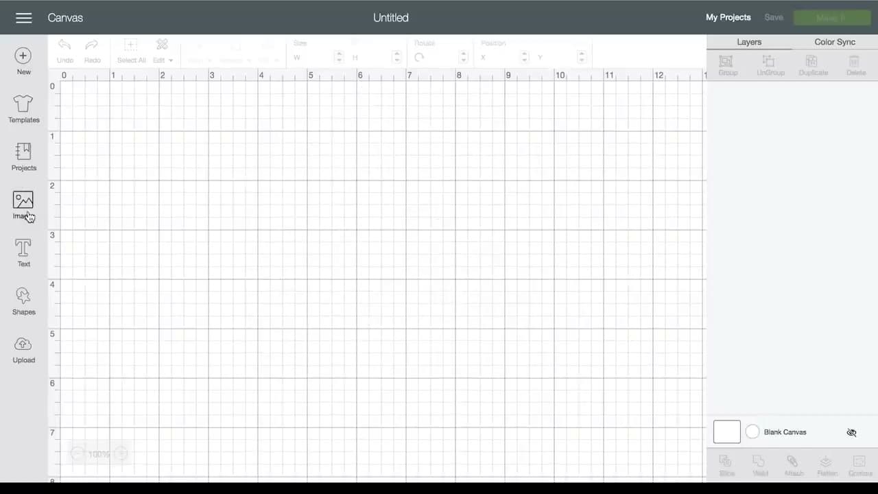 Step 1: Open Design Space and Start a New Canvas - How to Cut SVG Files with Cricut (Upload + Cut Tutorial)