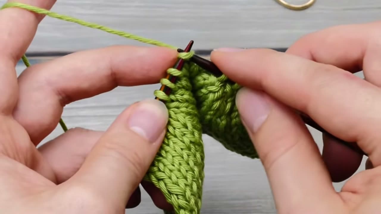 Step 5: Knit the Two Slipped Stitches Through the Back Loop - How to Decrease in Knitting - K2tog, SSK and Two More