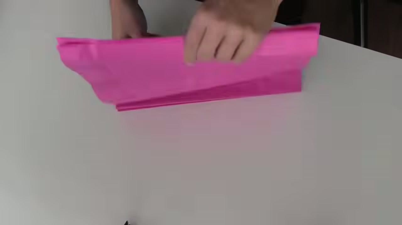 Step 2: Accordion-Fold the Stack - How to Make Paper Pom-Poms (Tissue Paper, Step by Step)