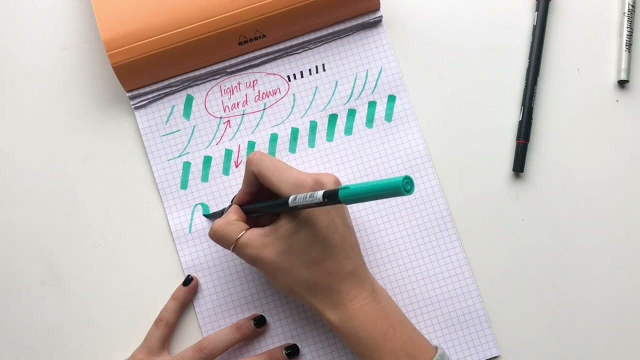 How to Do Brush Pen Calligraphy - 7 Step Beginner Guide