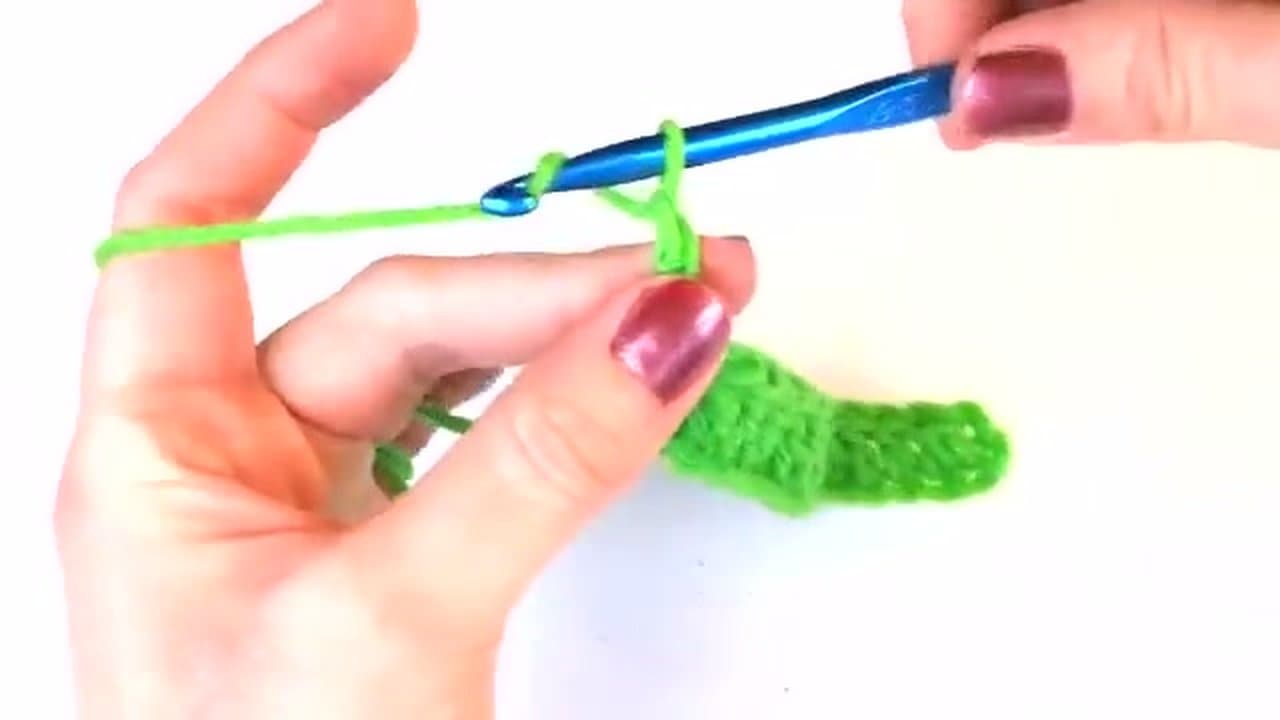 The finished result: How to Double Crochet: The 5-Step Stitch Walkthrough