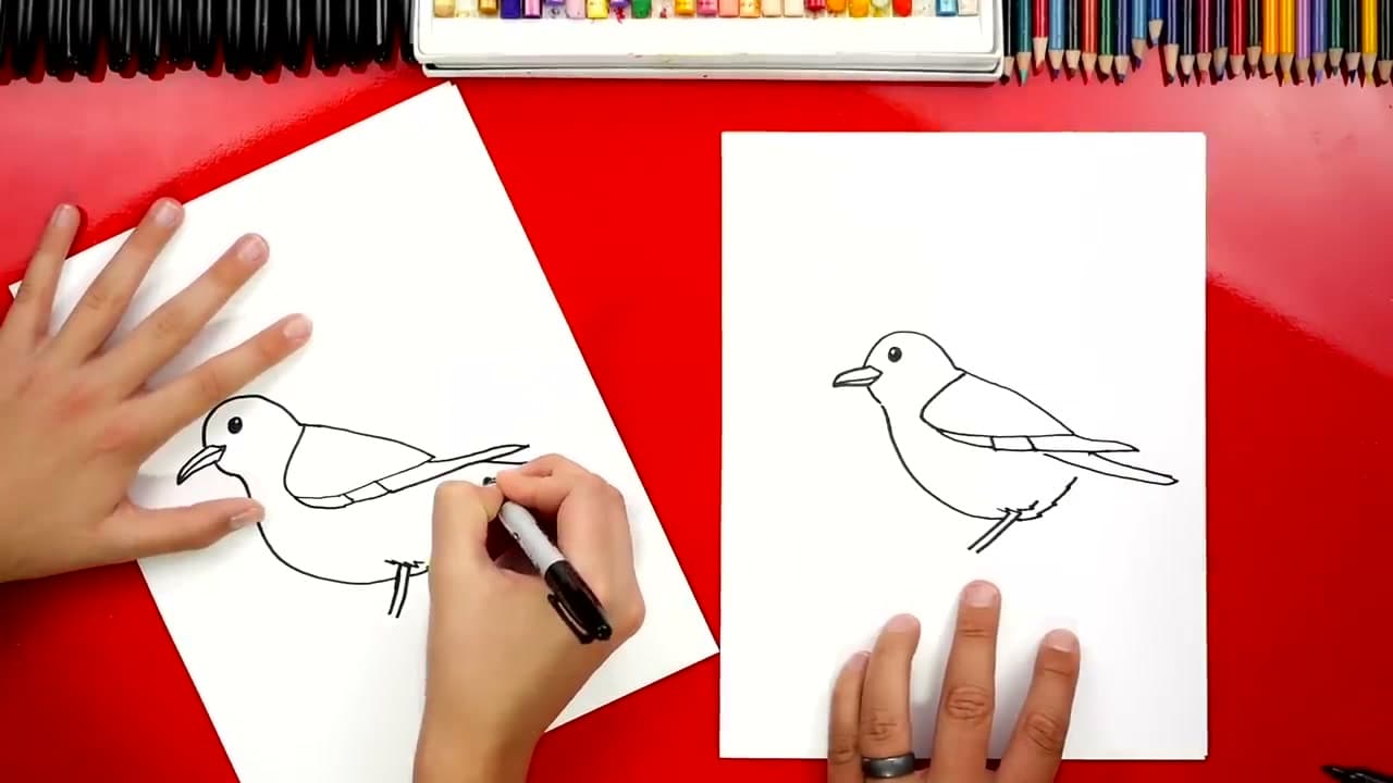 Step 6: Step 6: Layer the wing feathers and tail