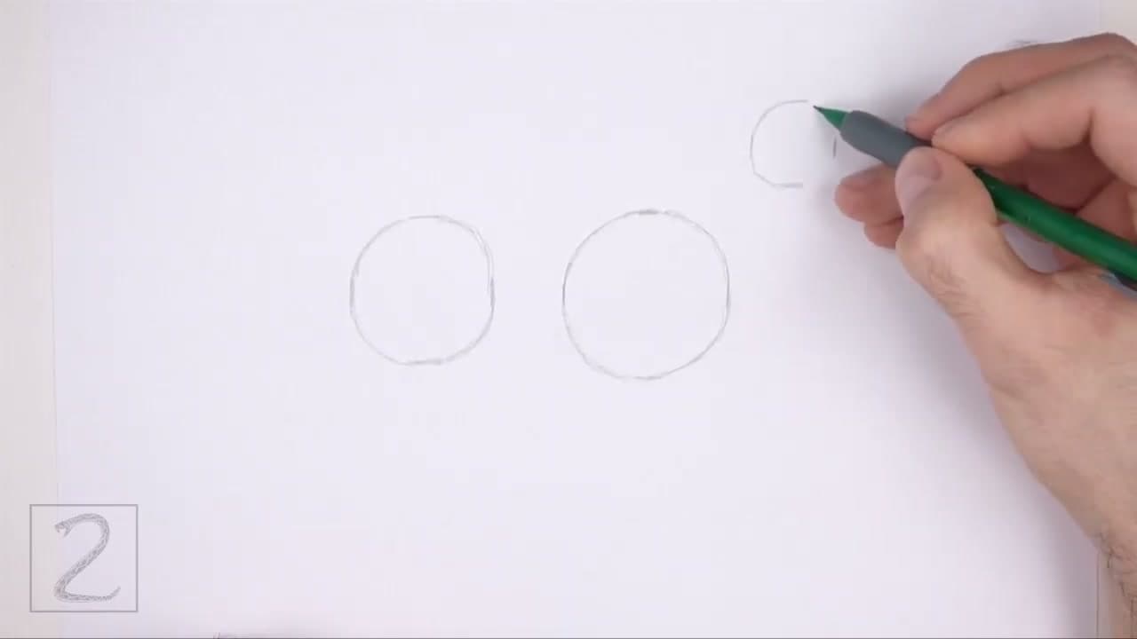 Step 1: Step 1: Sketch the Body Proportions With Two Circles