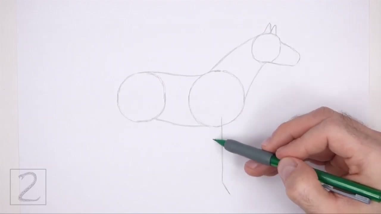 Step 3: Step 3: Add the Leg and Tail Guide Lines