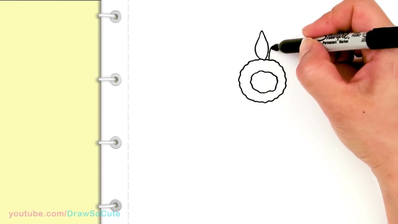 Step 2: Add the First Ring of Pointed Petals - How to Draw a Sunflower: Easy & Realistic Step by Step