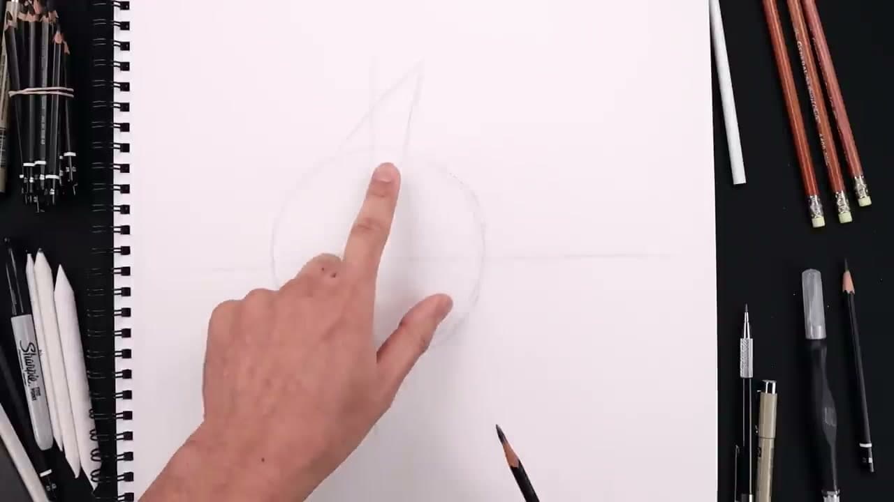 Step 3: Step 3: Draw the Ear Shape