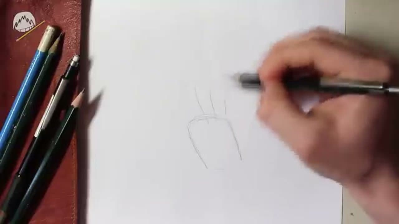 Step 1: Step 1: Block in the Palm as a Brick