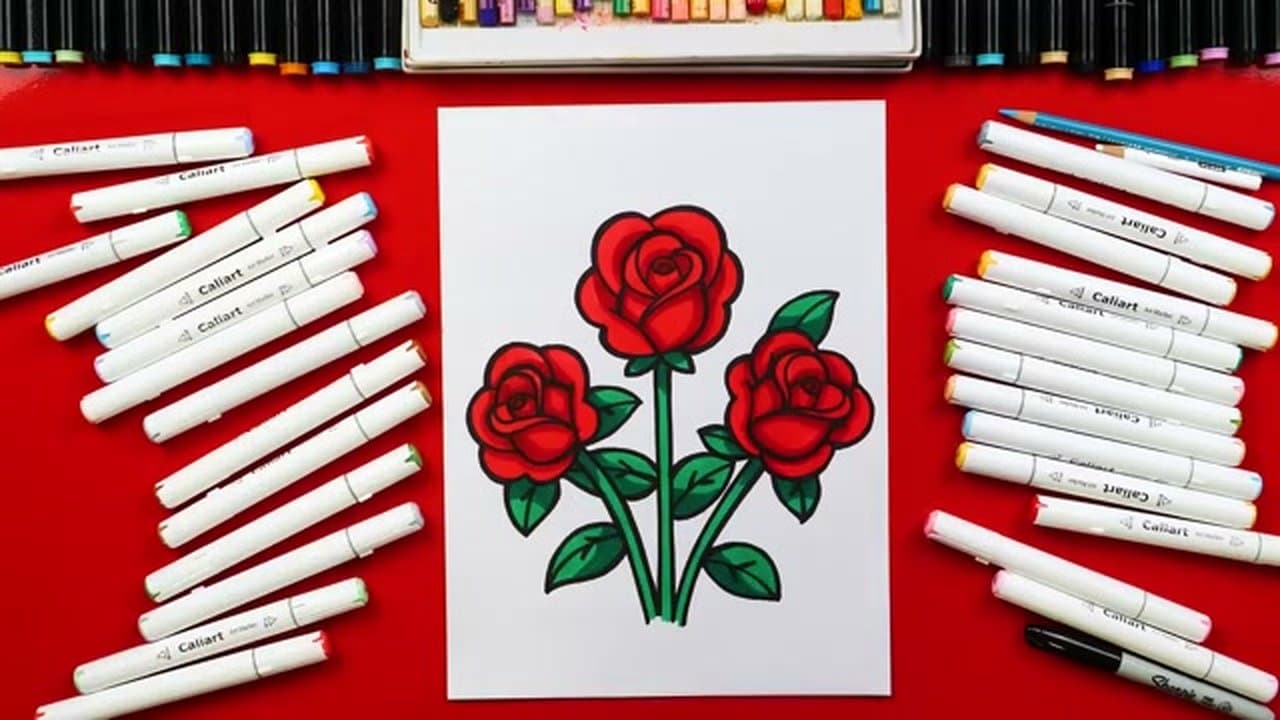 How to Draw a Rose
