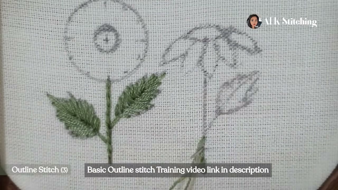 Step 1: Transfer the Sunflower Pattern - How to Embroider a Sunflower (Hand Embroidery, Step by Step)